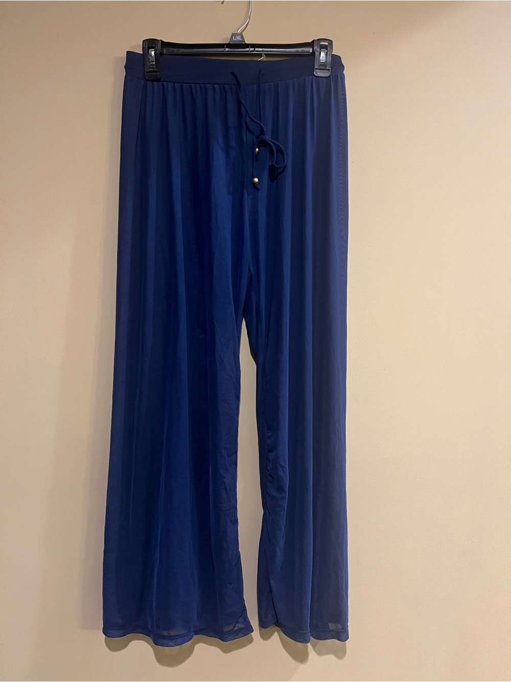 TiniBikini Blue Sheer Wide Leg Pants – Size M